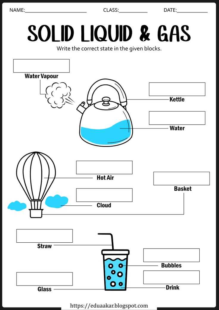 easy science worksheet