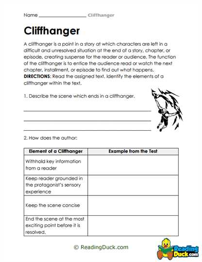 foreshadowing and flashback worksheet