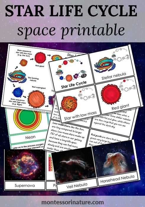life cycle of the stars worksheet