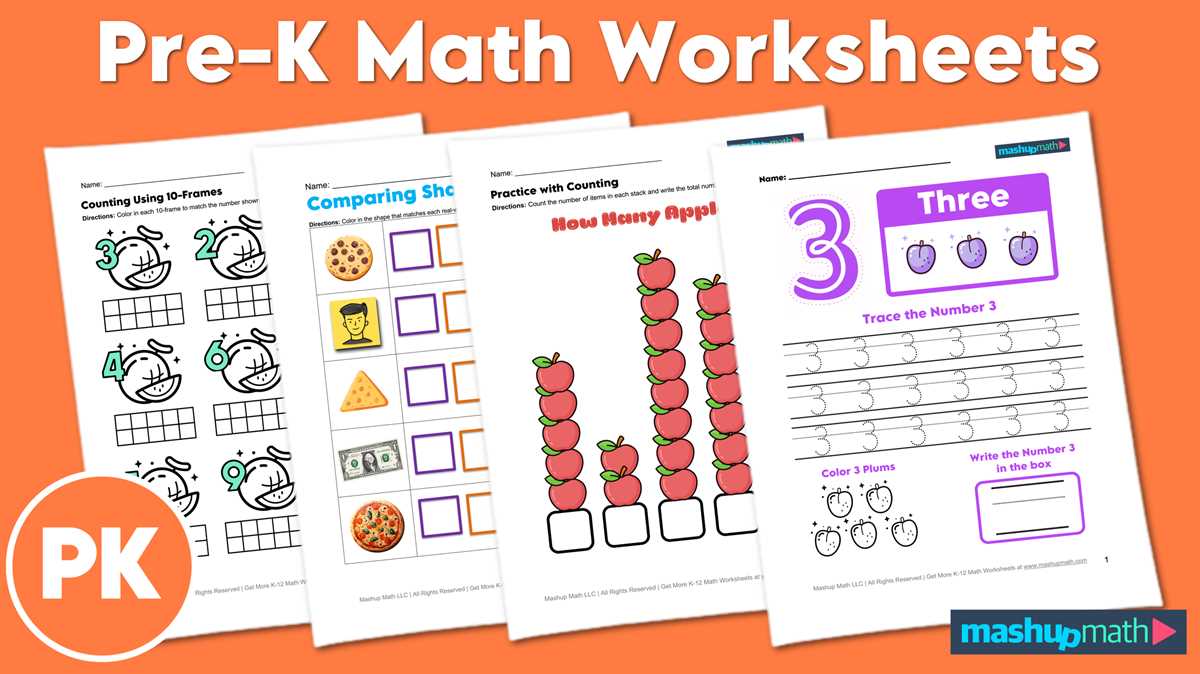 pre k math worksheet