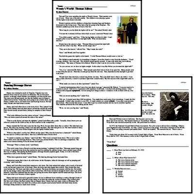 edhelper reading comprehension worksheets
