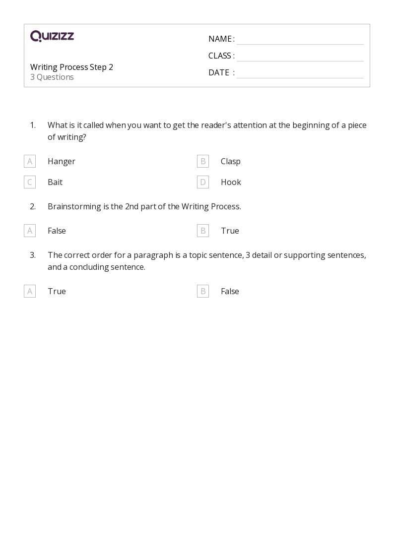 step 2 worksheet