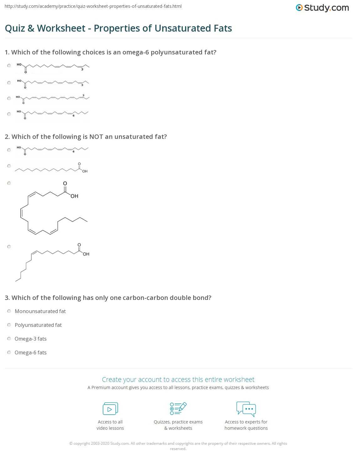 fat worksheet
