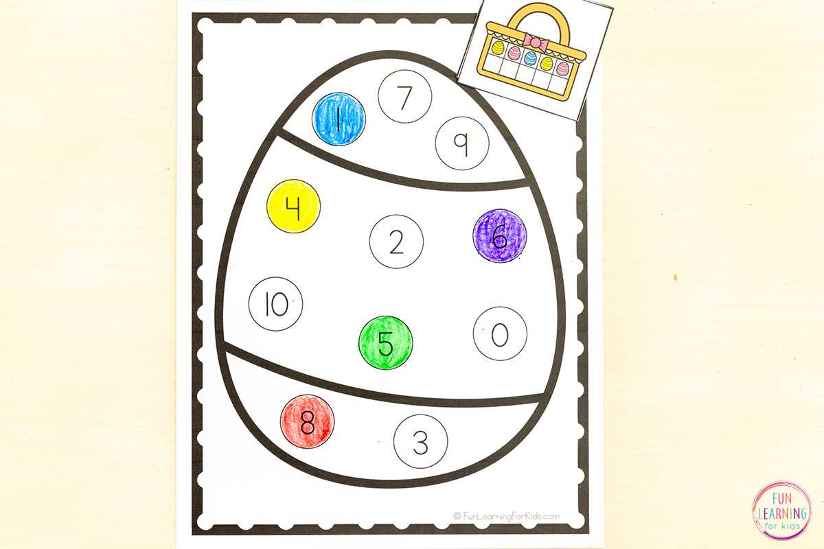 egg decorating worksheet