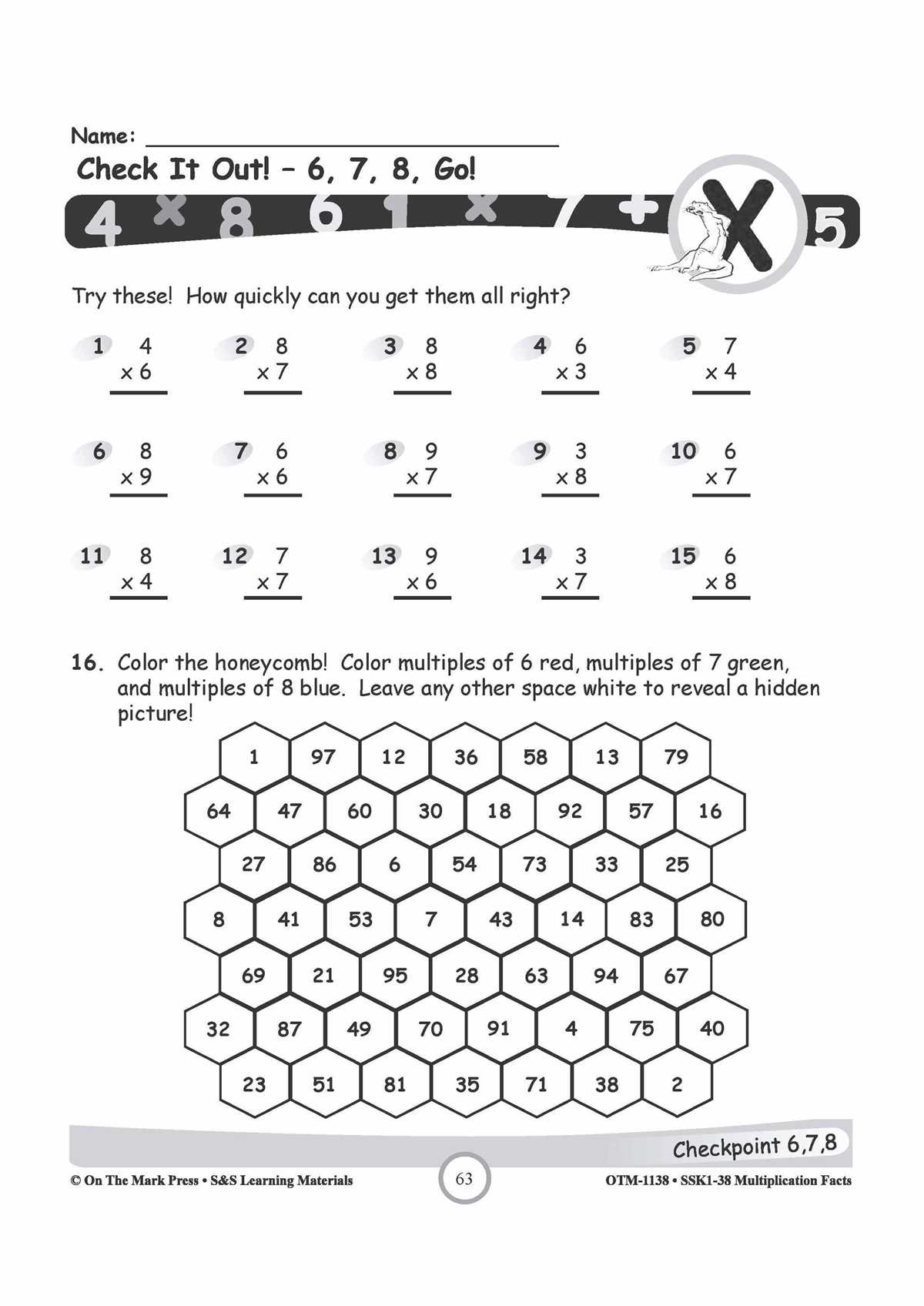 multiplication of 8 worksheets