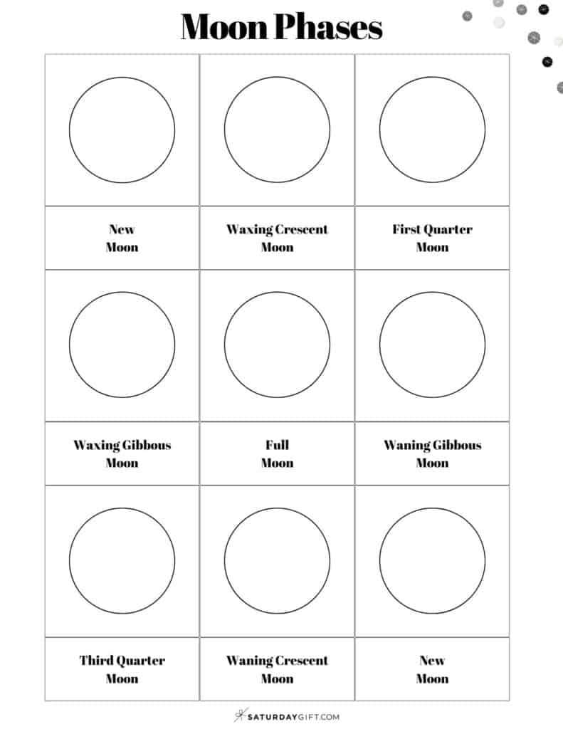 the phases of the moon worksheet