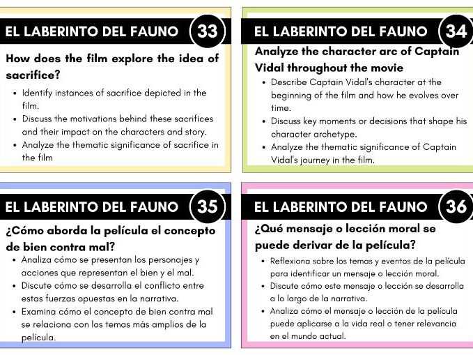 el laberinto del fauno worksheet