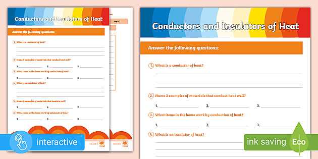 electrical conductors and insulators worksheet