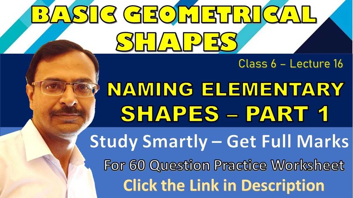 elementary shapes class 6 worksheet