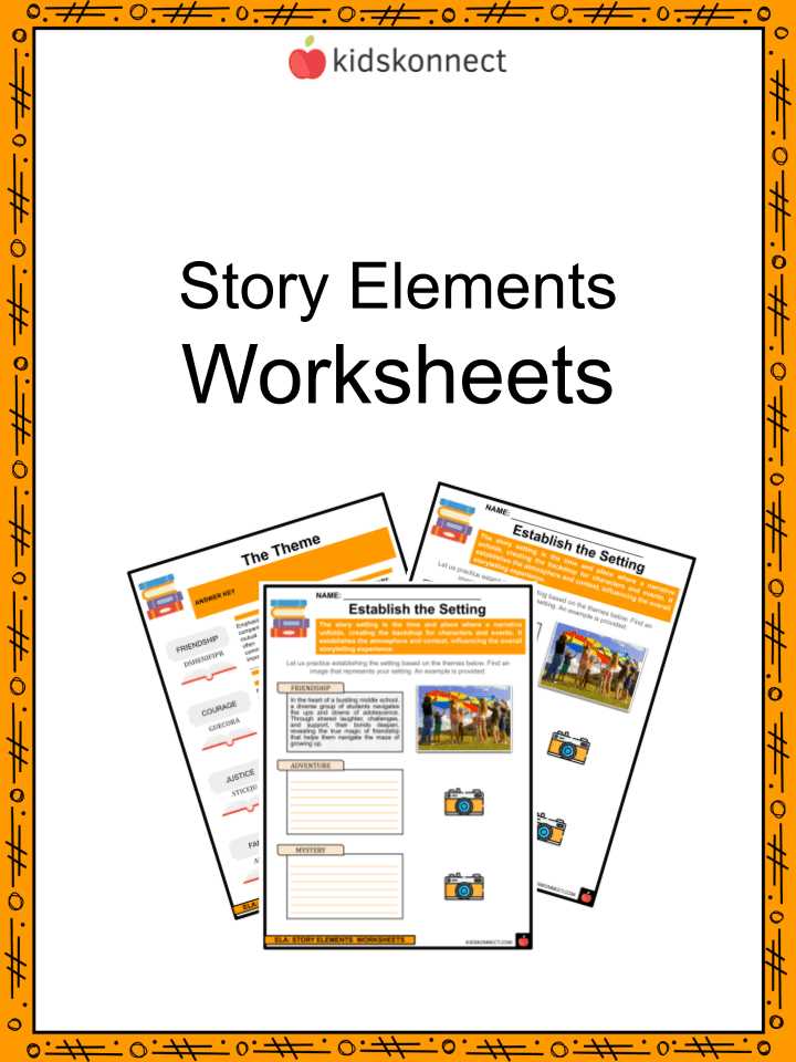 elements of a story worksheet