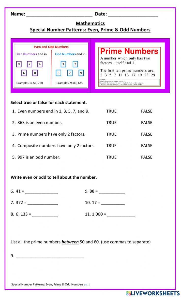 composite and prime numbers worksheet composite and prime numbers worksheet