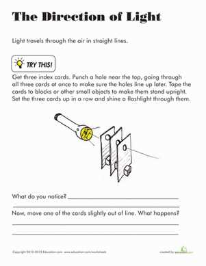 education com science worksheets