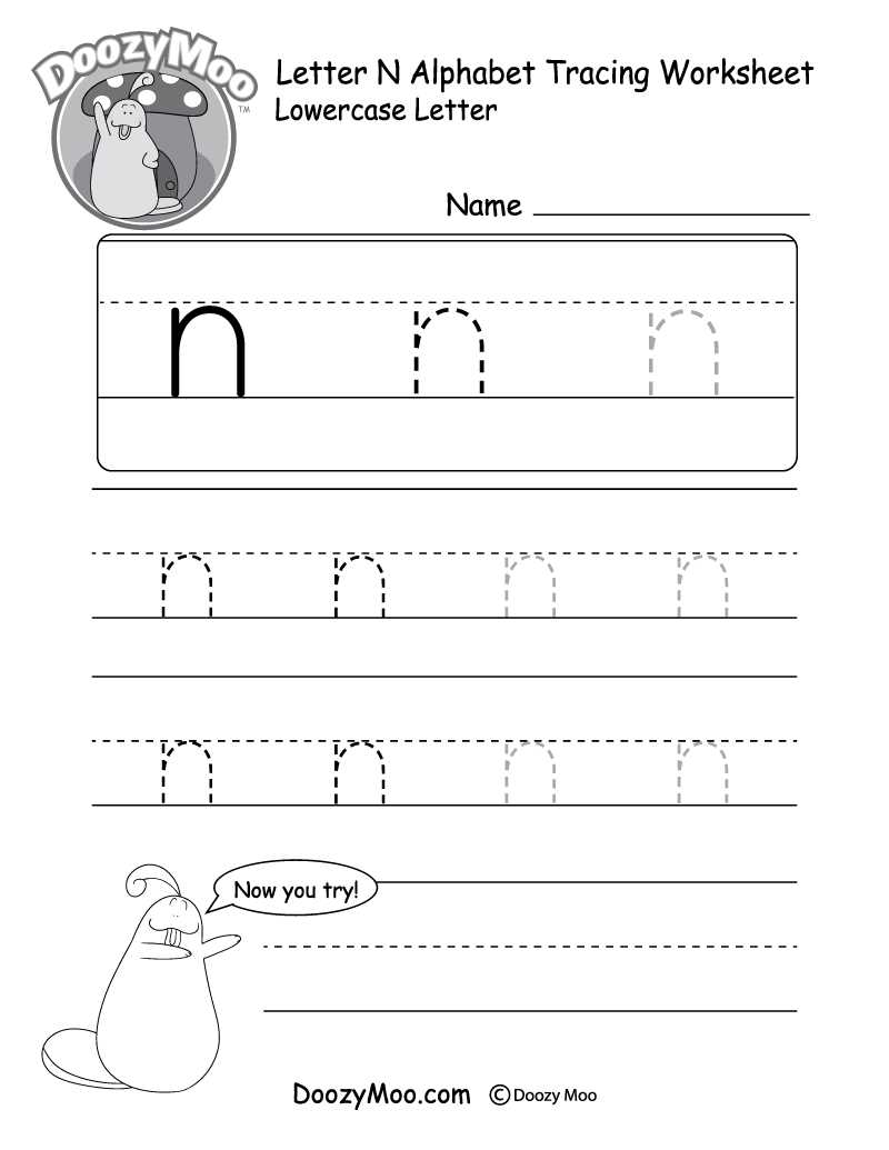 free printable letter n tracing worksheets