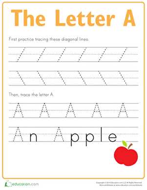 alphabet review worksheet preschool