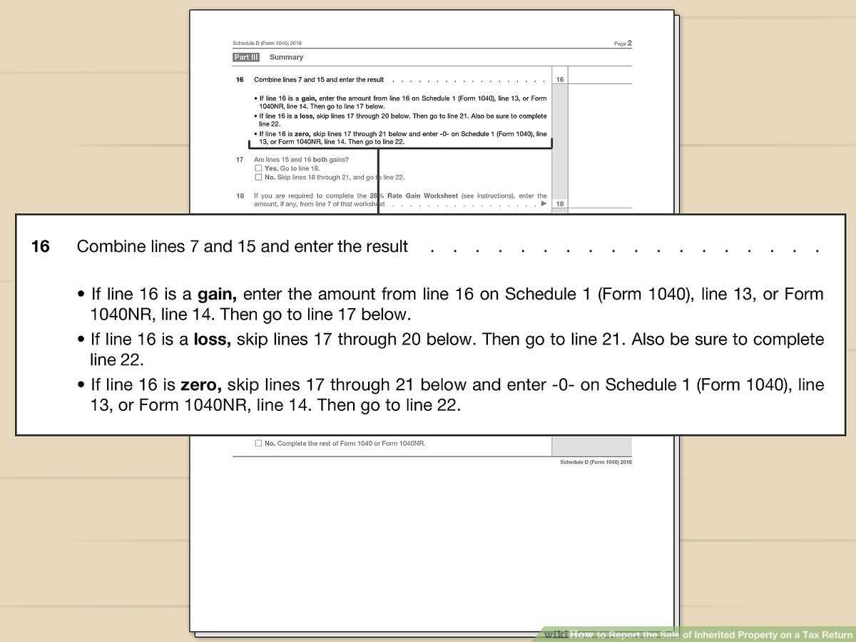 1040   sale of home worksheet
