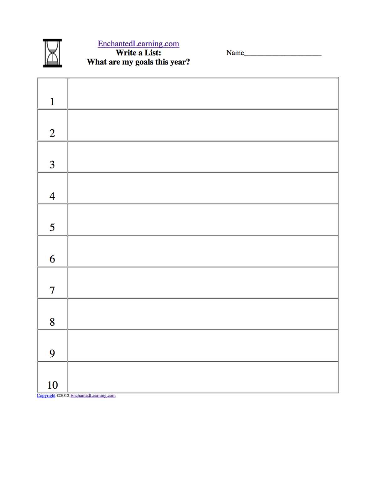 enchanted learning worksheets free