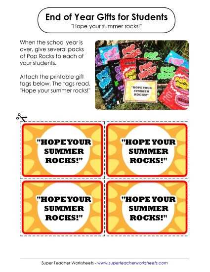 end of year worksheets for kindergarten