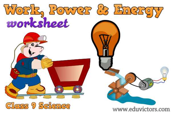 energy work power worksheet