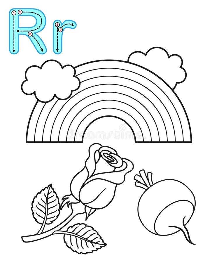 english coloring worksheets for kindergarten