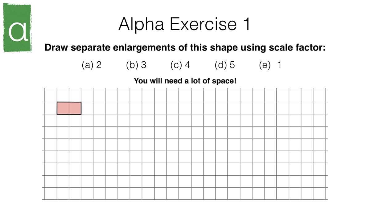 enlargement of shapes worksheet