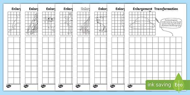 enlarging shapes worksheet