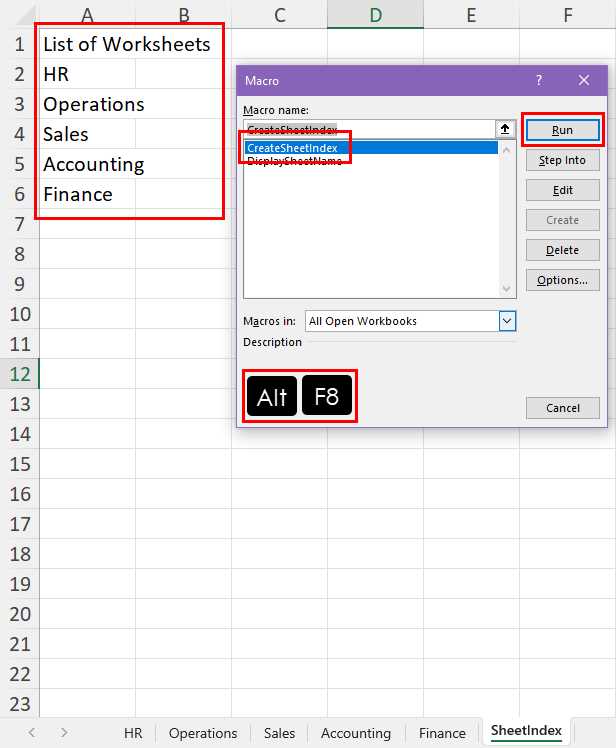 click a worksheet cell to see the file name