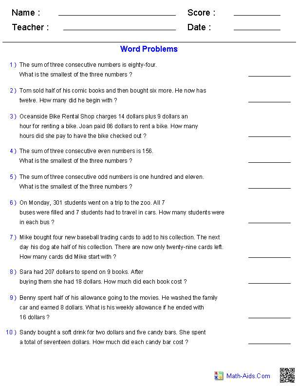 equations with more than one operation worksheet