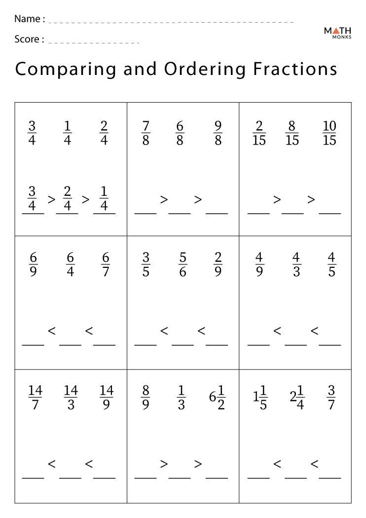 equivalent fractions worksheet grade 6