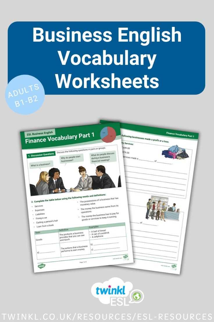 esl business english worksheets