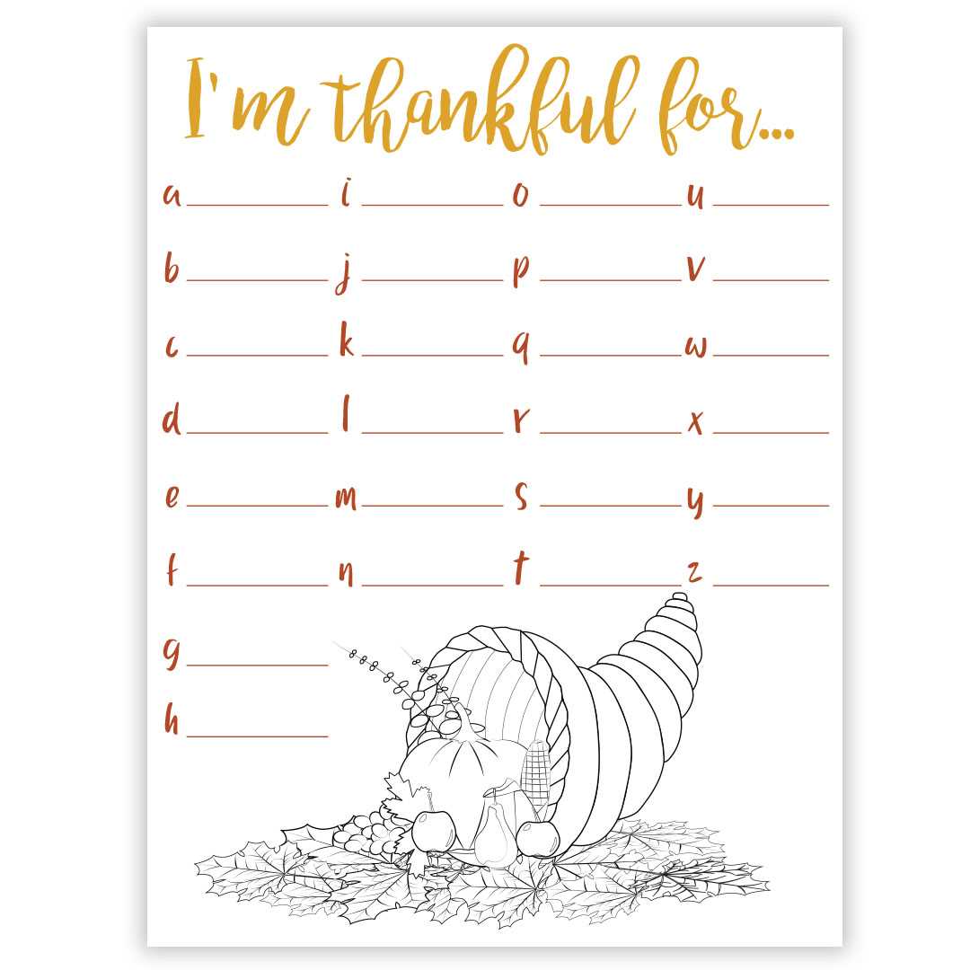 i am grateful for worksheet