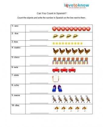 espanol worksheets