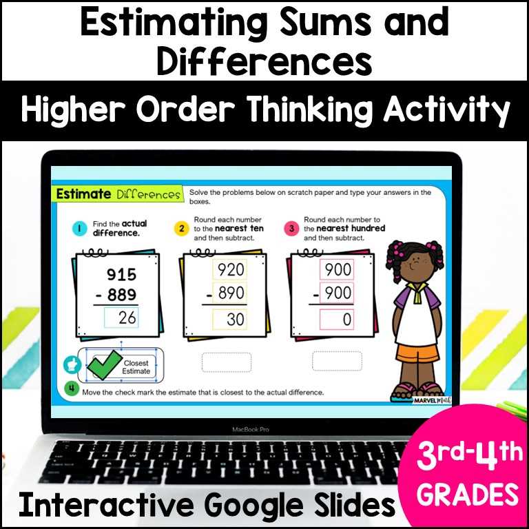 estimating sums to the nearest hundred worksheet