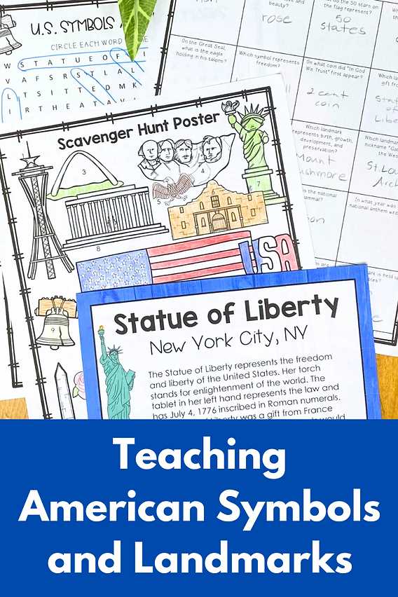 american symbols worksheet