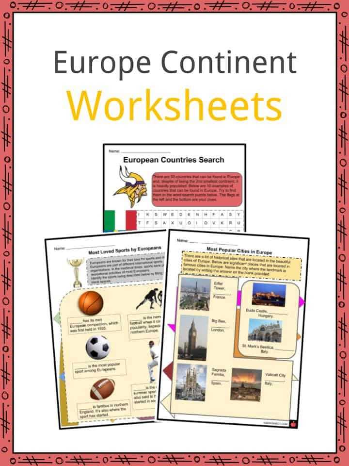 europe countries worksheet