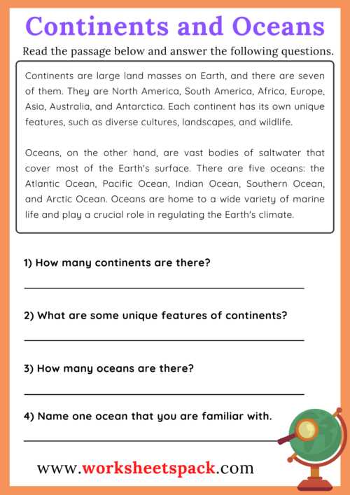 europe reading comprehension worksheets