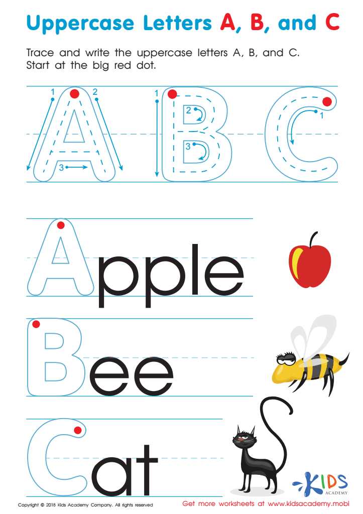 free printable preschool alphabet worksheets