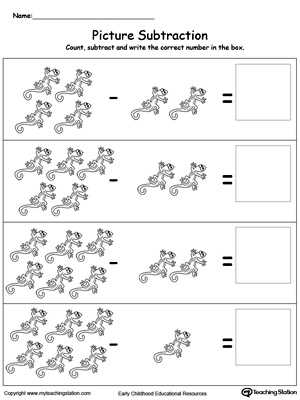create subtraction worksheets