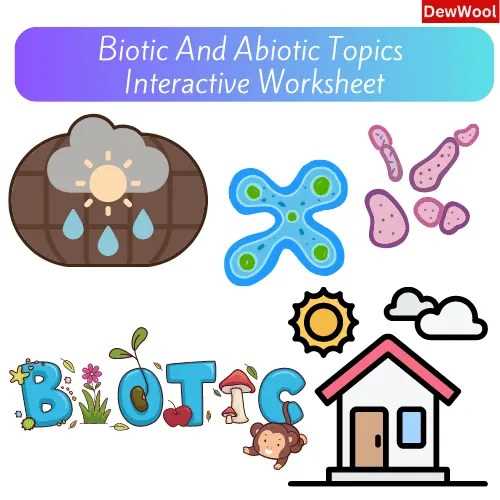 biotic vs abiotic worksheet
