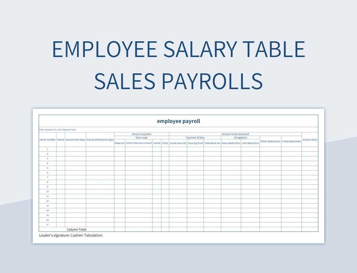 excel payroll worksheet