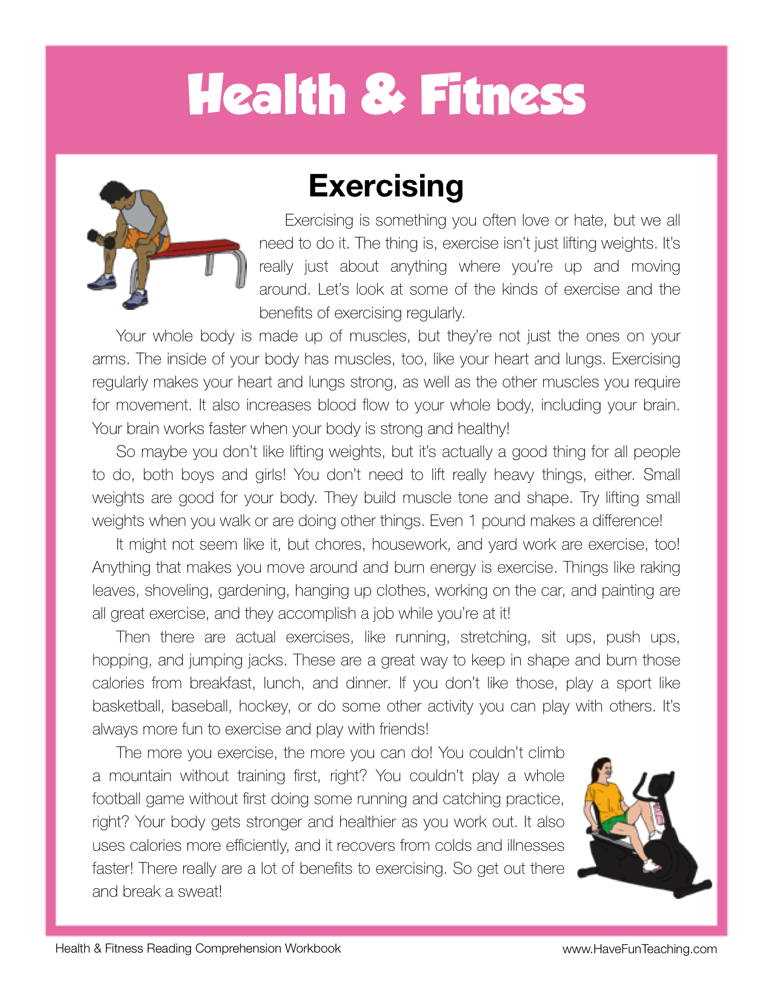 exercise worksheets