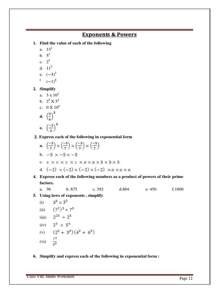 expanded and exponential form worksheet