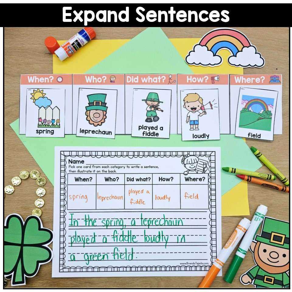 expanding sentences worksheet
