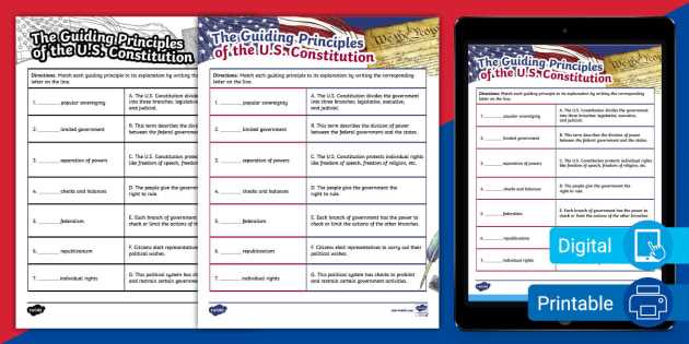 exploring the constitution worksheet