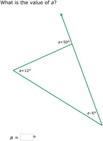exterior angles of triangles worksheet