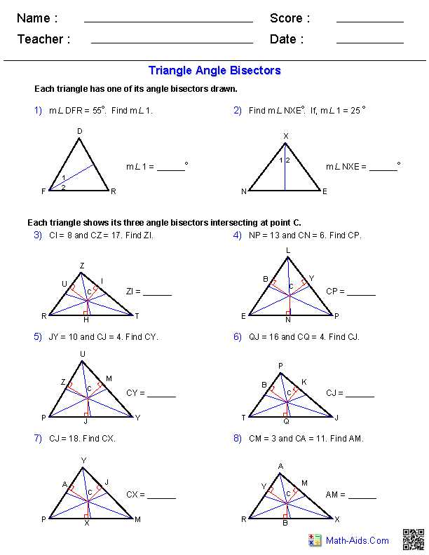 exterior angles worksheet triangles 3