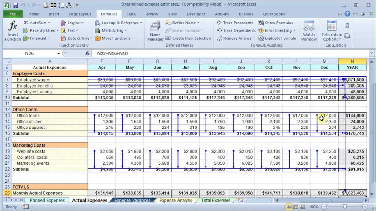 excel trace dependents across worksheets