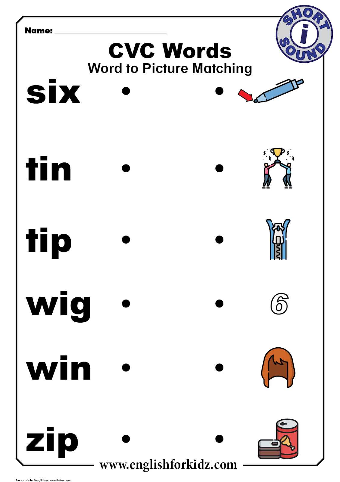 cvc i worksheets for kindergarten