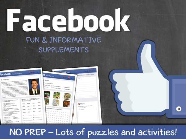 facebook worksheets for students