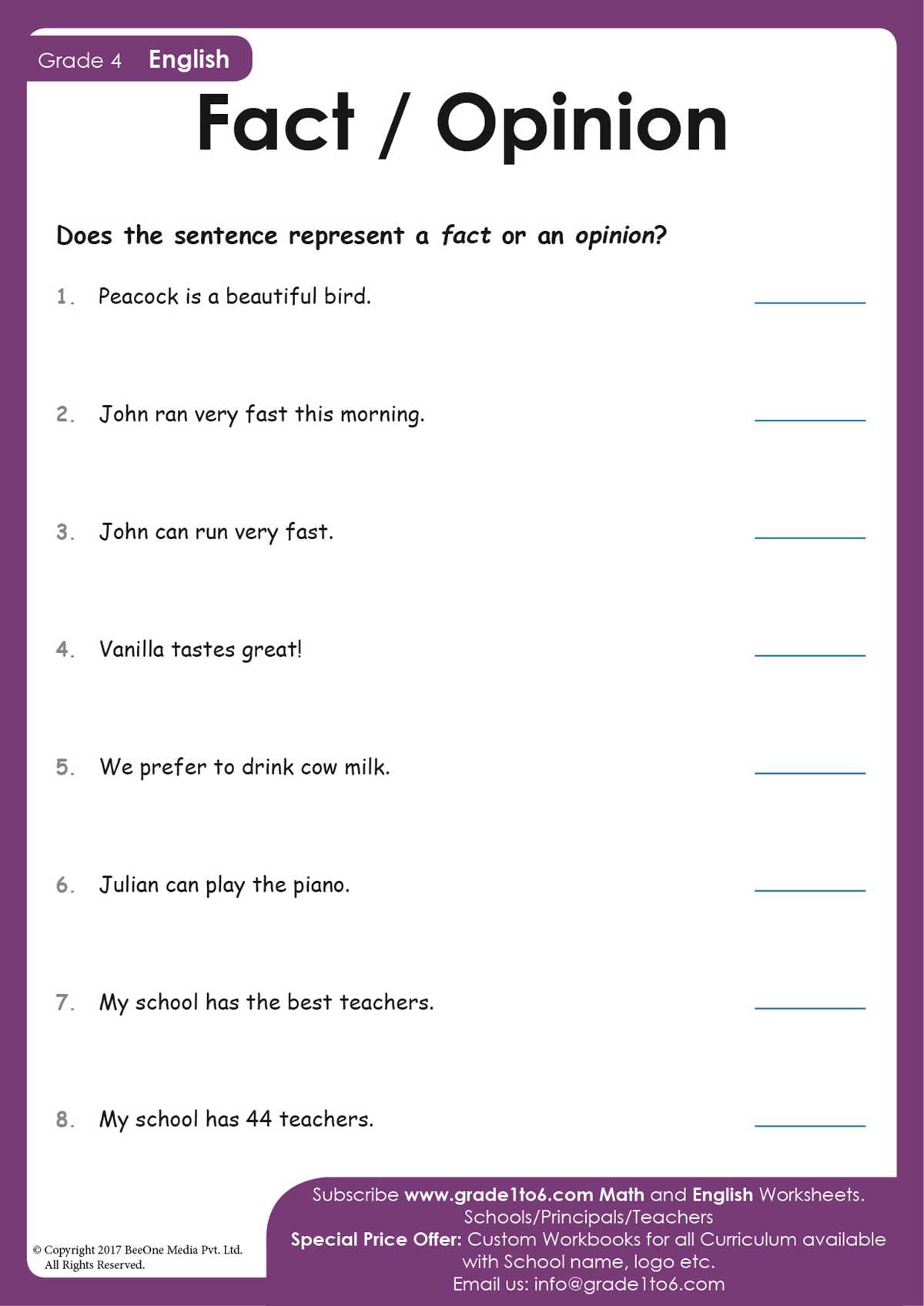 fact opinion belief worksheet