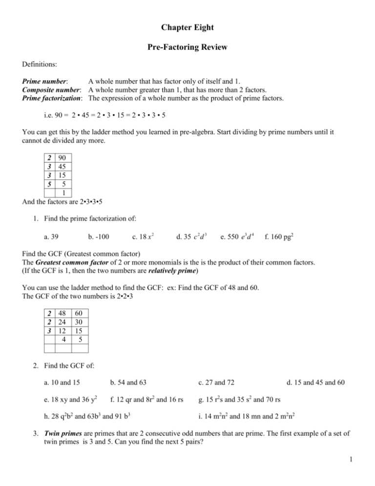 factorization by grouping worksheet